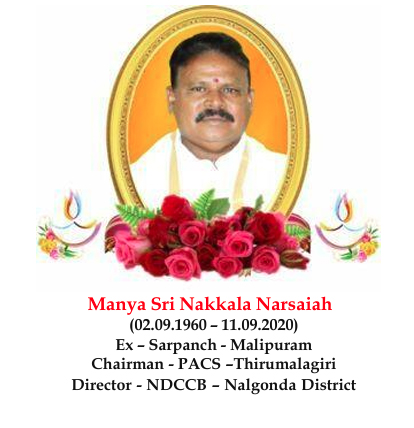 Sri Nakkala Narsaiah - Sarpanch of Malipuram